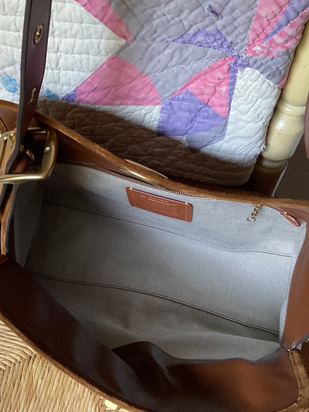 Coach Haversack Large in Suede - Picture 2 of 10